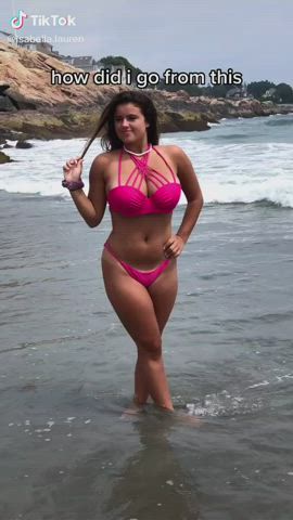Big Tits Bikini Cleavage Huge Tits Selfie gif