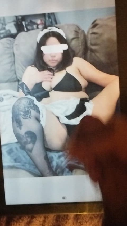 big tits cum latina maid nerd tattoo thick thighs tribute r/tributeme bigtits covered-in-cum