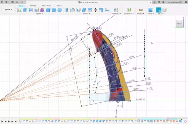 Autodesk Fusion 360 - VOB Dildo System