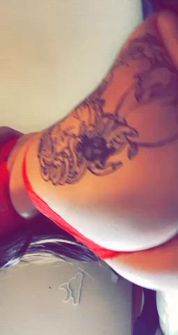 What’s better? The tattoo or the ass? [F]