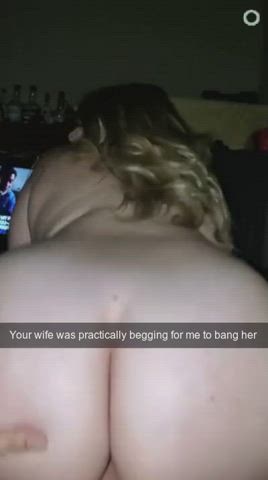 Caption Cheating Cuckold Girlfriend Hotwife Wife gif