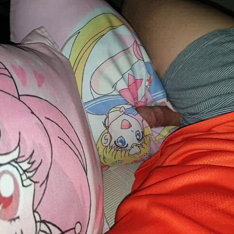 Masturbating GIF Hump Salior Moon hug Chibiusa