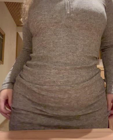 tease😘 Thick and juicy, want me to show my boobies? GIF