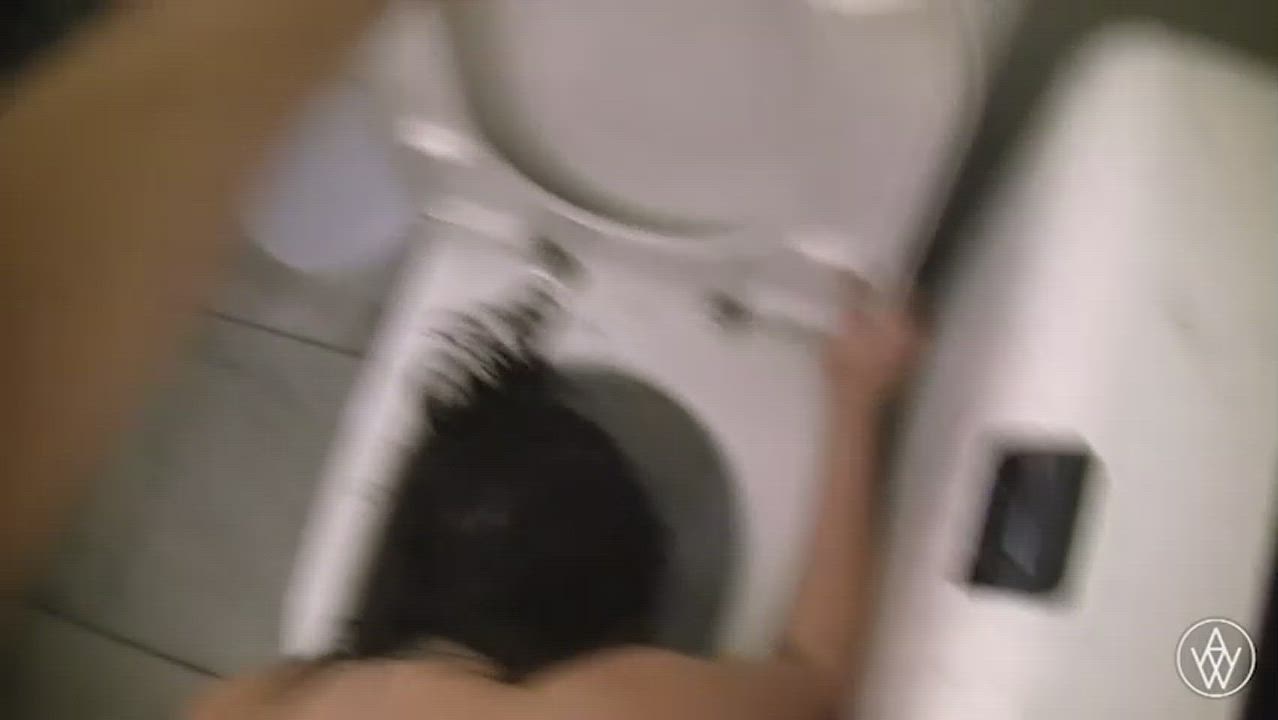 Angela White the cum toilet