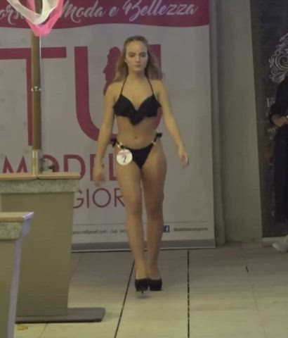 big ass bikini italian model gif