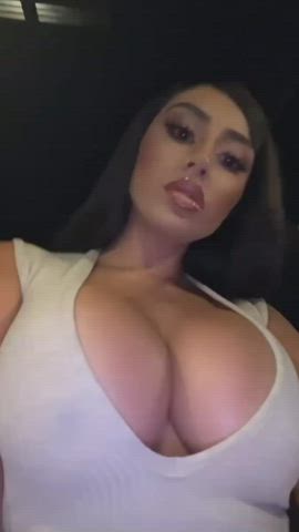 big tits cleavage cumshot jerk off latina tits tribute gif