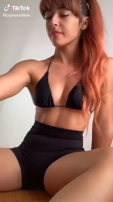 fit fitness redhead thick thighs thighs tiktok gif