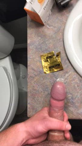 big dick condom cumshot uncut gif