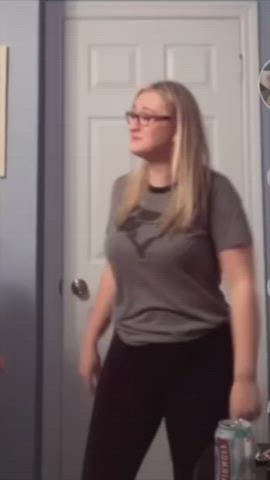 Blonde Dancing Glasses gif