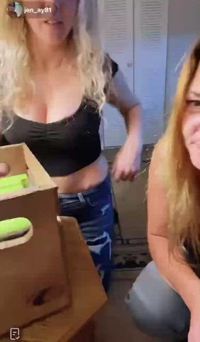 flashing nipslip tiktok gif