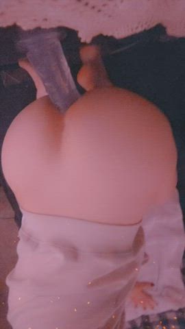 anal ass cute dildo doggystyle sissy gif