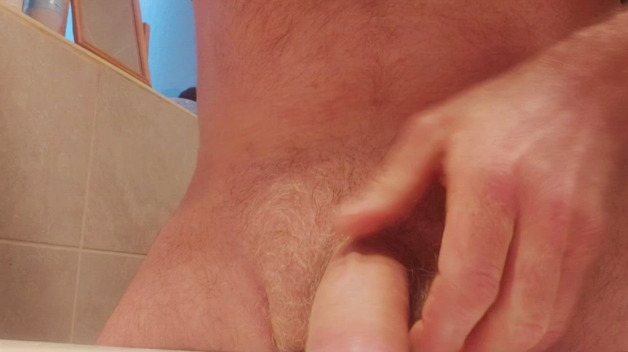 Big Balls Cum Cut Cock gif