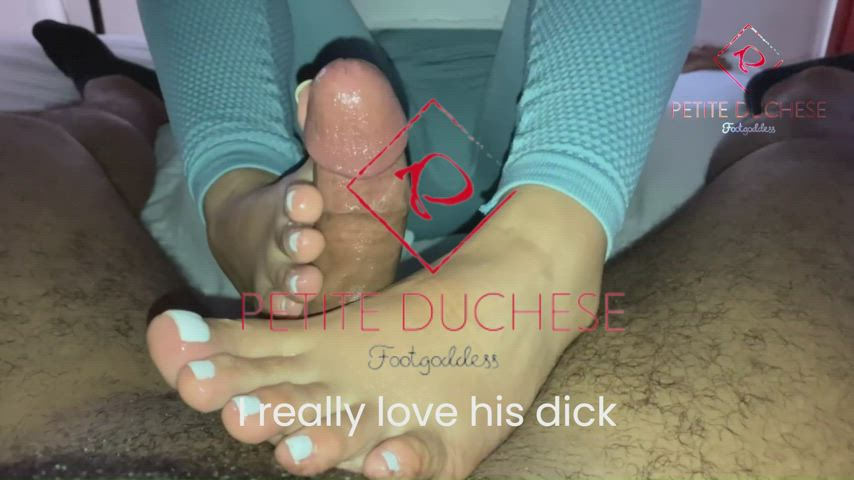 OMG! Petite wife confesses on a footjob. Wanna watch it full just follow the rabbit