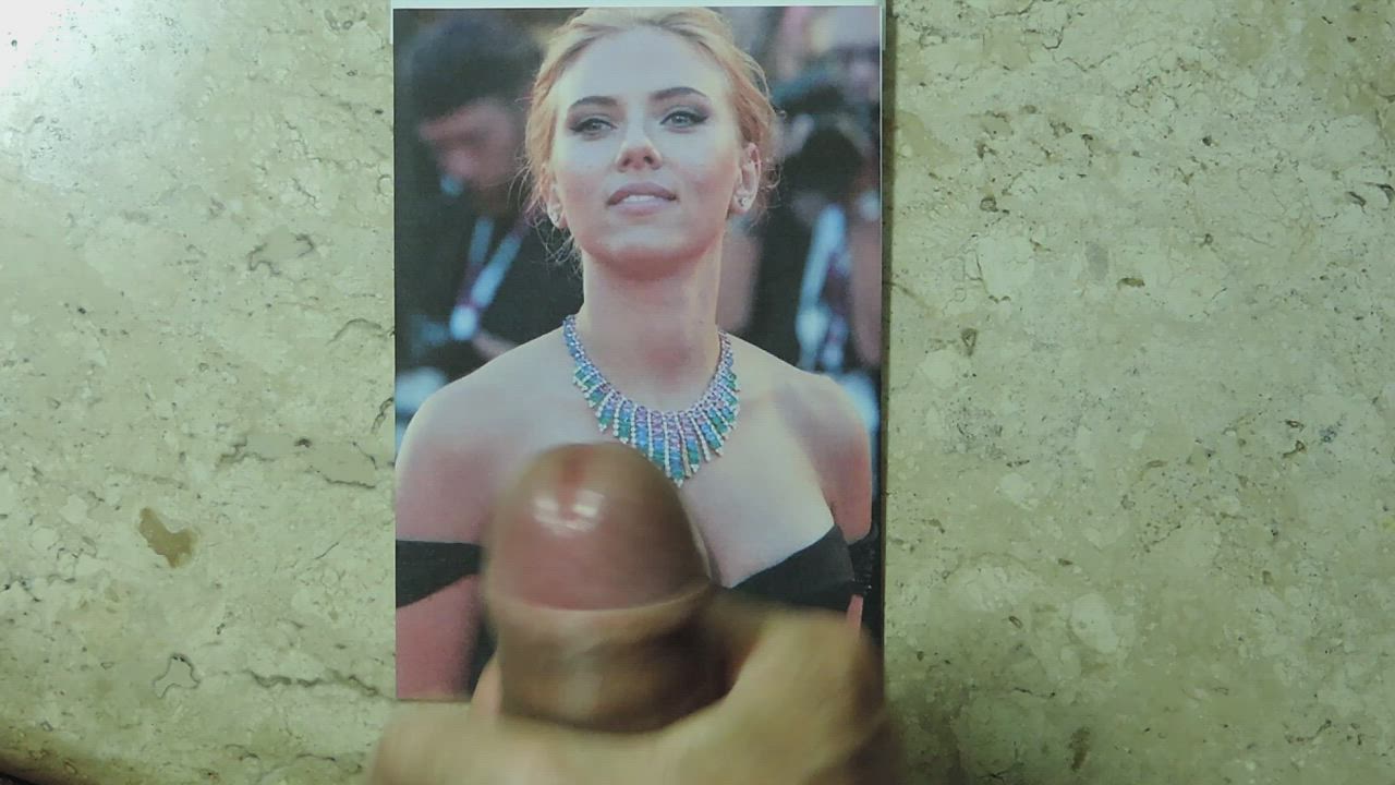 Cum Tribute - Scarlett Johansson