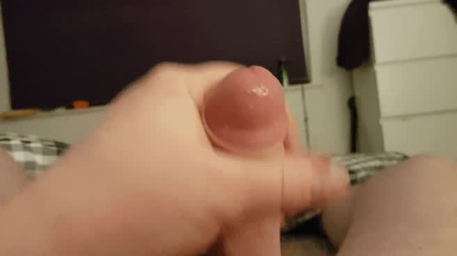 cumshot masturbating solo gif