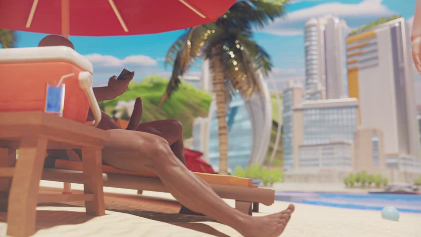 animation beach big dick gif