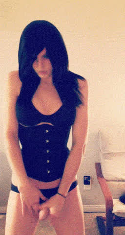 Big Dick Corset Trans gif