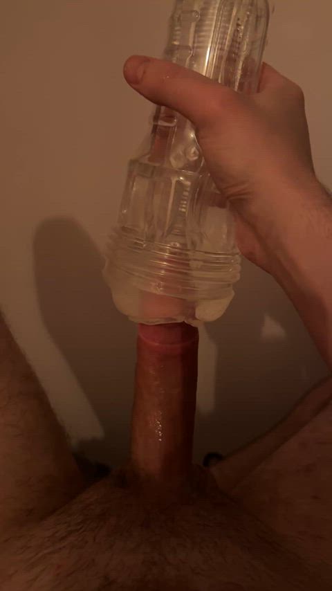 Using my fleshlight for the first time 