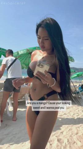 asian asianhotwife babe girlfriend hotwife lingerie tease teasing thai tiktok gif