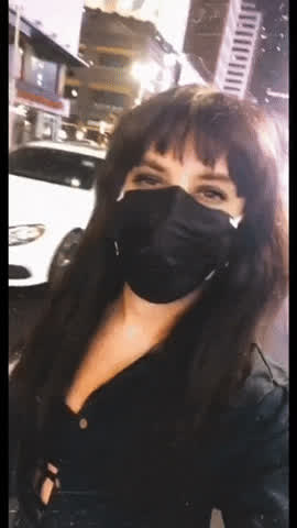 femboy mask public sissy trans turkish gif