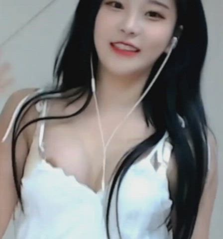 cute korean nipple gif