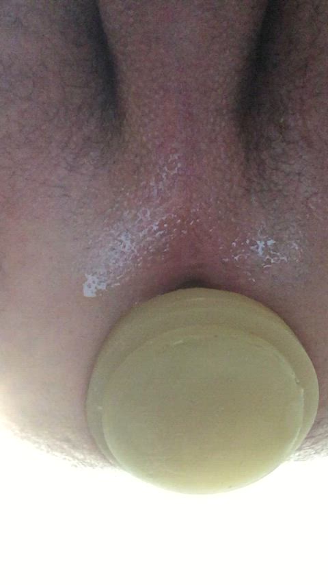 anal play asshole boy pussy butt plug gape gaping huge dildo lips prolapse anal-dildo