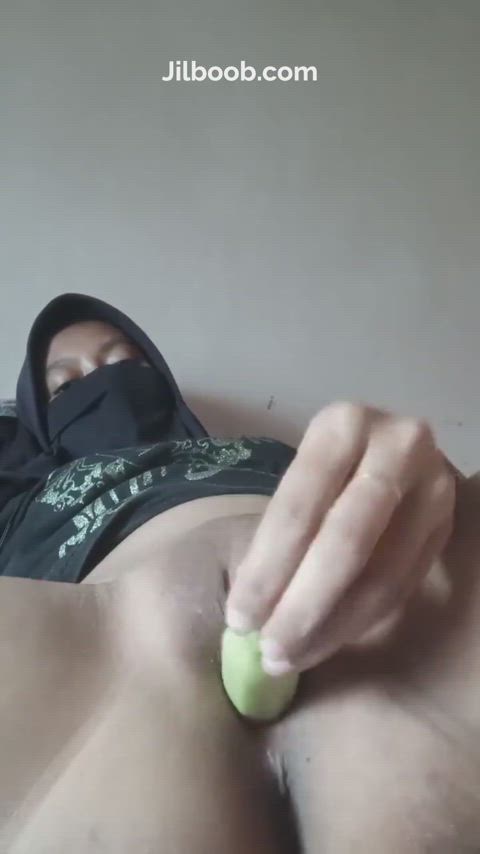 amateur asian asianhotwife cucumber hijab milf masturbating muslim pussy wet pussy