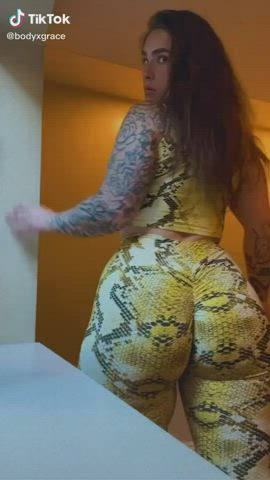 Big Ass Bouncing Leggings gif