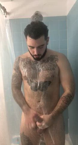 Cock Shower Tattoo gif
