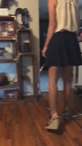 MILF Upskirt Wife gif