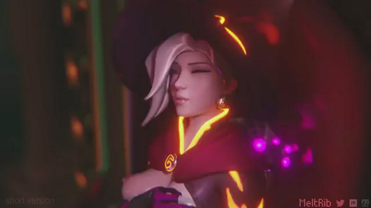 3D Futanari Overwatch gif