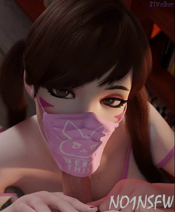 D.Va sucking dick (No1Nsfw, Volkor) [Overwatch]