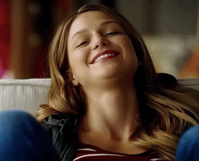 Melissa Benoist putting on some porn to watch after a long day of work