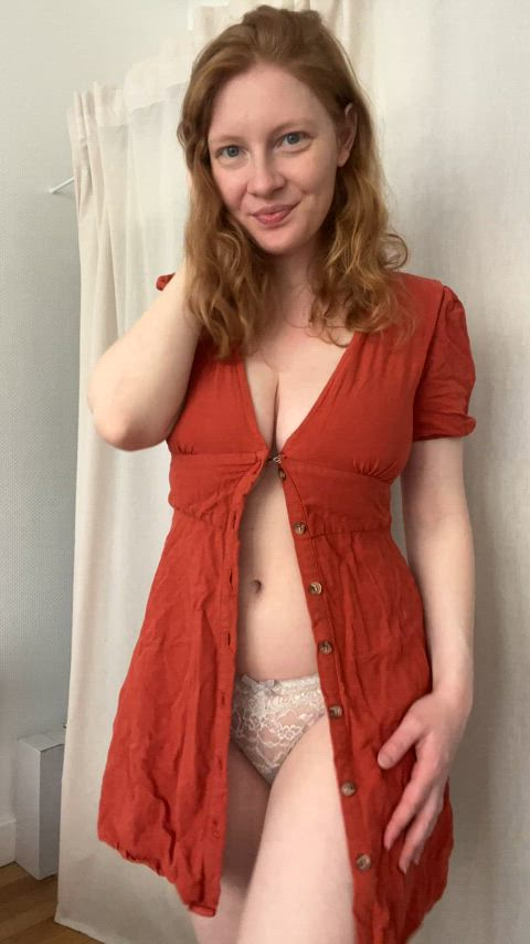 amateur big tits redhead gif