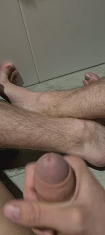 big dick exhibitionism exhibitionist feet male masturbation masturbating public toilet