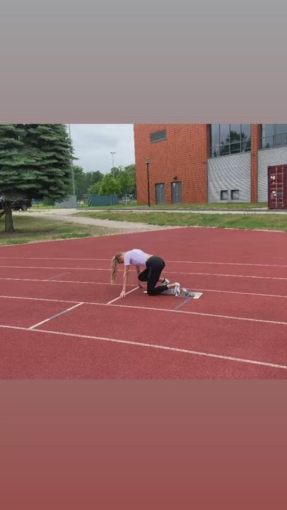 Blonde Outdoor Workout gif