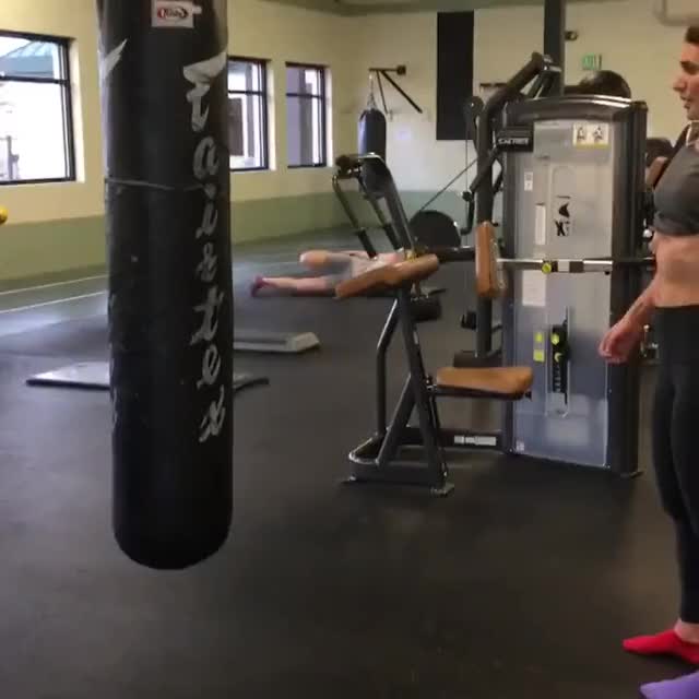 Emily kickboxing