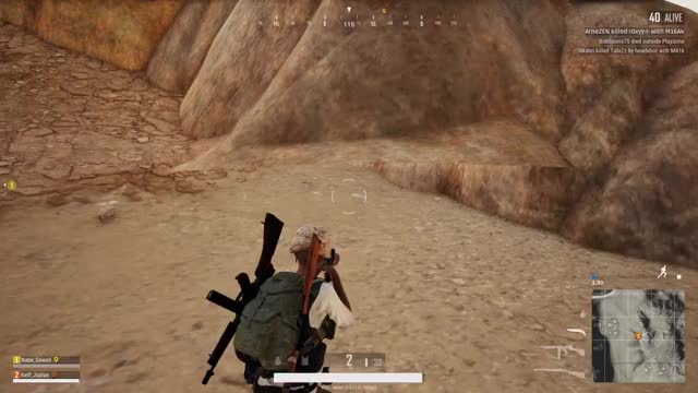 Climbing behind a rock [PUBG]