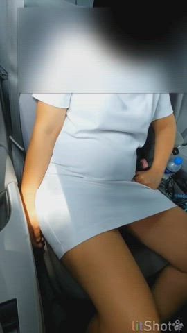 Big Tits Car Sex Flashing Public gif