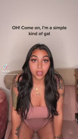 Brunette Thick TikTok gif