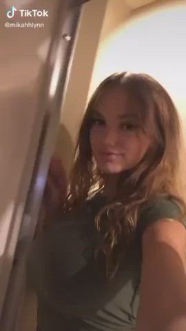 Blonde Huge Tits TikTok gif