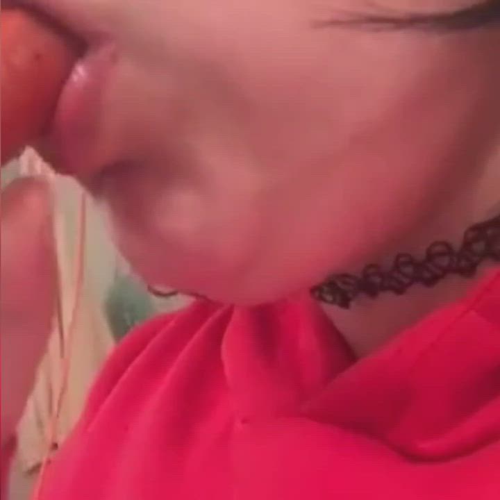 Blowjob Deepthroat Sucking gif