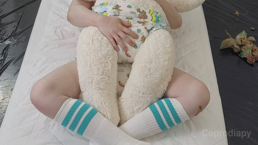 Poopy Pamper Plushie Humping &amp; Smearing (Full video in comments)