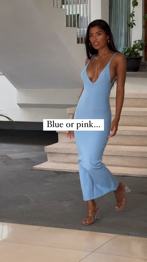 Blue or pink