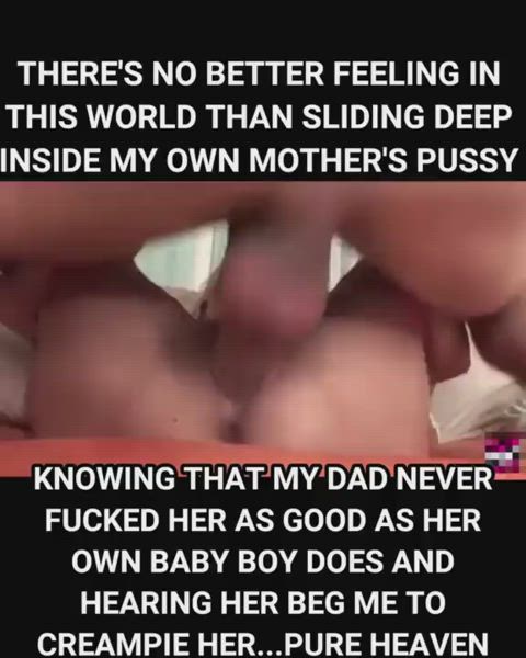 Fucking and breeding mommy because daddy has a pathetic cock 🥰🍆💕