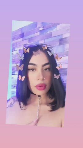 butterfly cum in mouth sucking gif