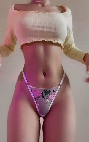 amateur boobs strip striptease tease tits gif