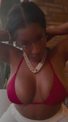 big nipples big tits bikini ebony nipples titty drop gif