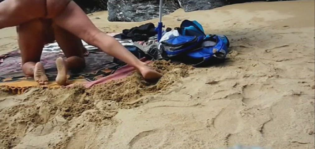 amateur beach exhibitionist sex gif