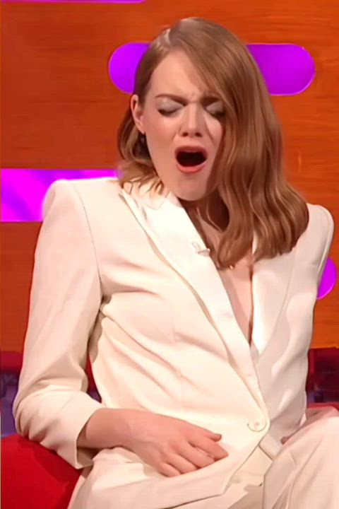 celebrity emma stone redhead gif